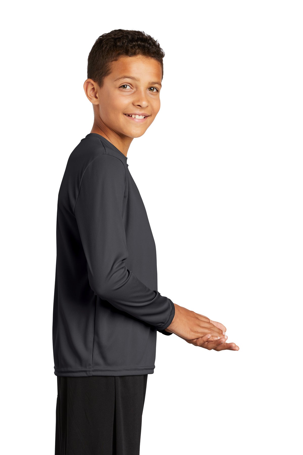 Sport-Tek Youth Long Sleeve PosiCharge Competitor Tee. YST350LS - BT Imprintables Shirts