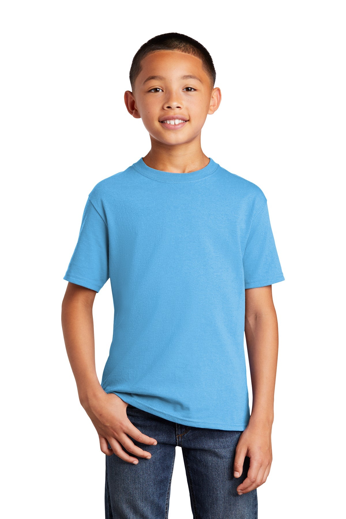 Port & Company® Youth Core Cotton DTG Tee - BT Imprintables Shirts