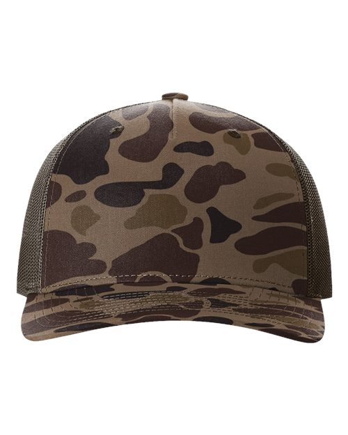 Printed Five-Panel Trucker Cap