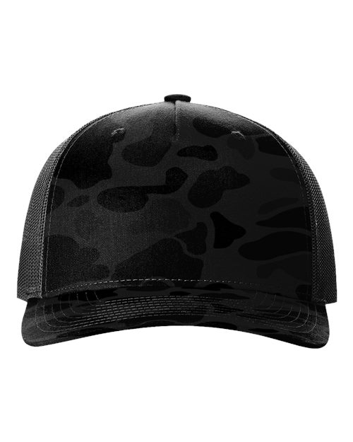 Printed Five-Panel Trucker Cap