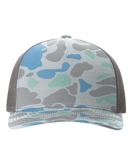Printed Five-Panel Trucker Cap
