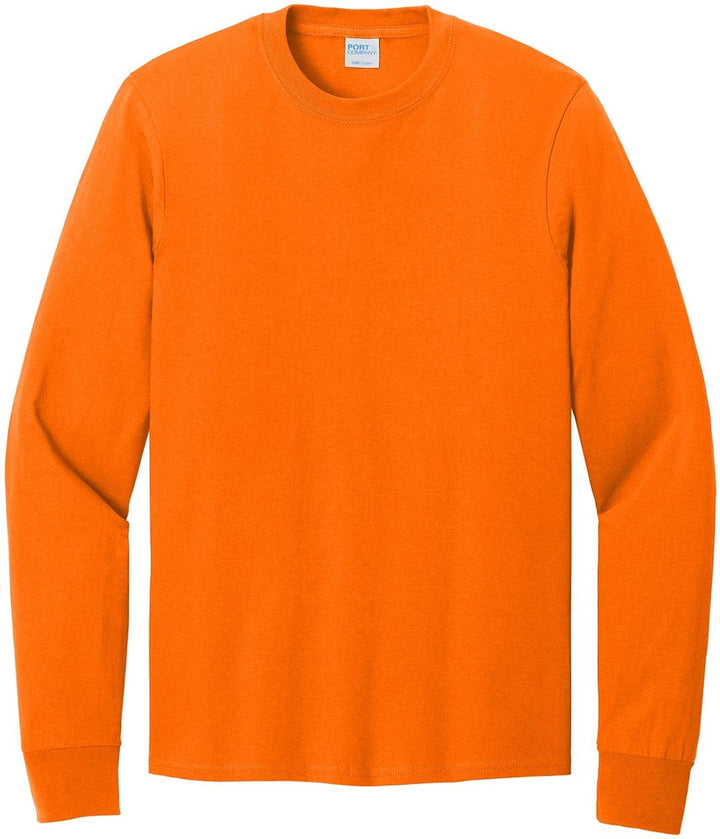 Port & Co Long Sleeve Core Cotton Tee. PC54LS