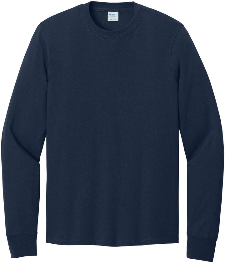 Port & Co Long Sleeve Core Cotton Tee. PC54LS