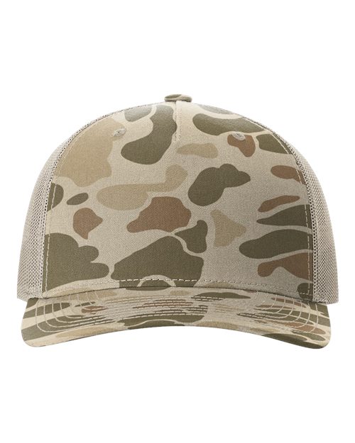 Printed Five-Panel Trucker Cap