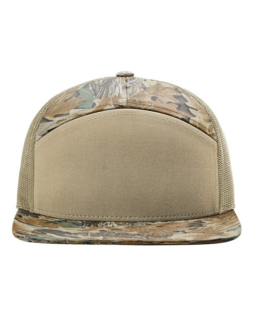 Printed Seven-Panel Trucker Cap