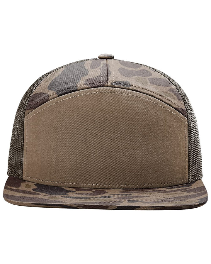 Printed Seven-Panel Trucker Cap
