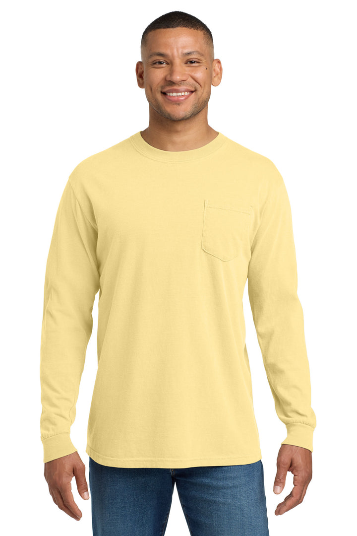 Comfort Colors 4410 COMFORT COLORS  Heavyweight Ring Spun Long Sleeve Pocket Tee