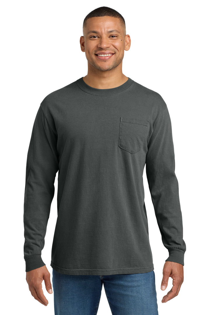 Comfort Colors 4410 COMFORT COLORS  Heavyweight Ring Spun Long Sleeve Pocket Tee