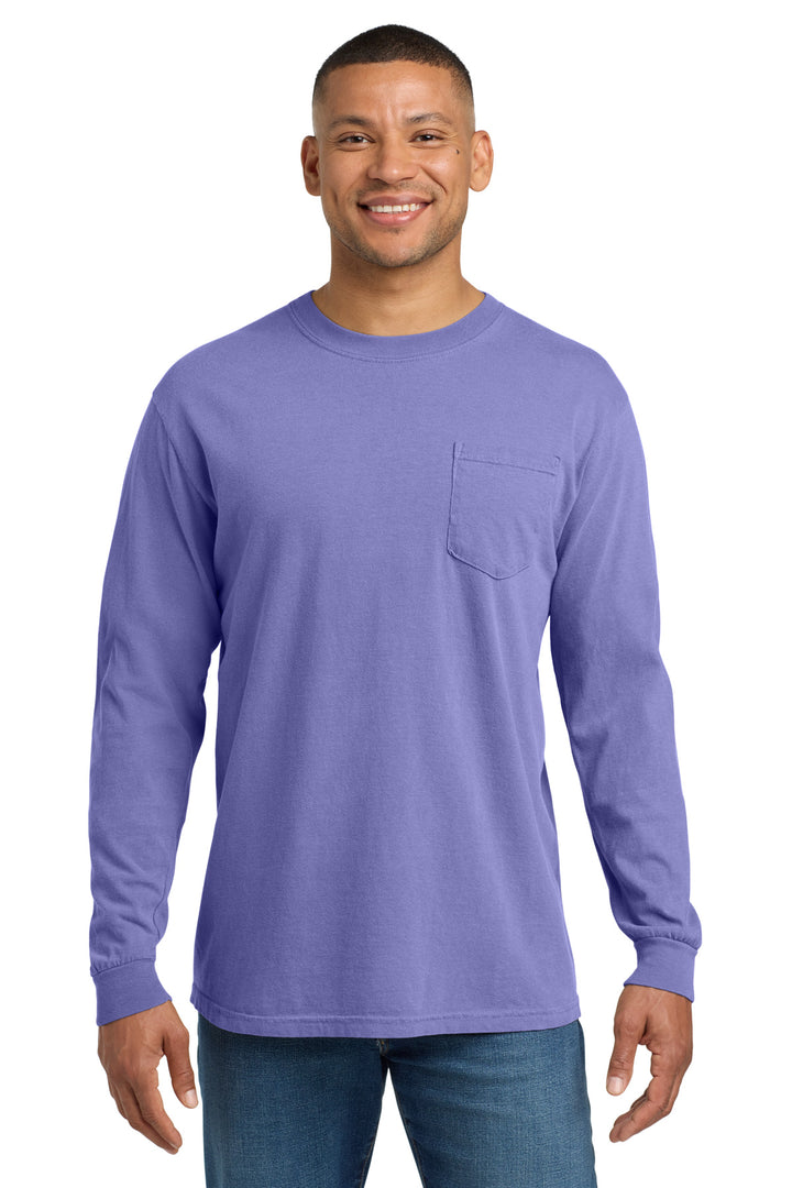 Comfort Colors 4410 COMFORT COLORS  Heavyweight Ring Spun Long Sleeve Pocket Tee