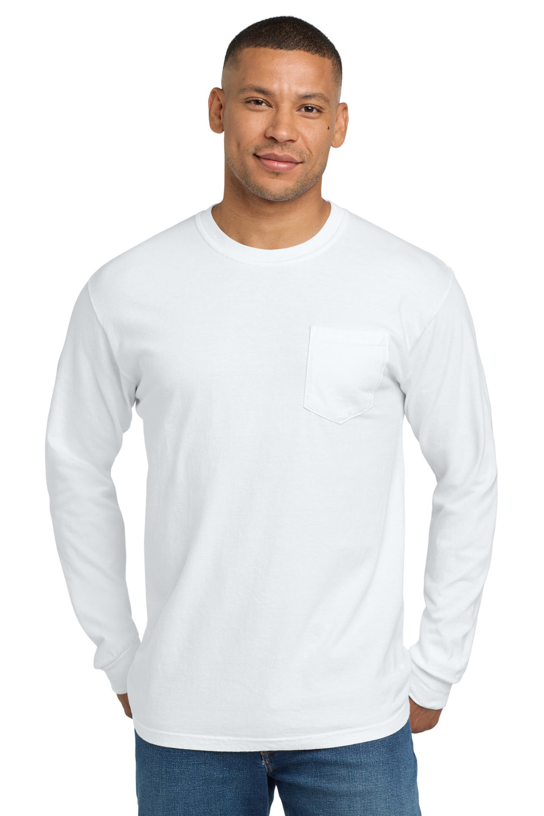 Comfort Colors 4410 COMFORT COLORS  Heavyweight Ring Spun Long Sleeve Pocket Tee