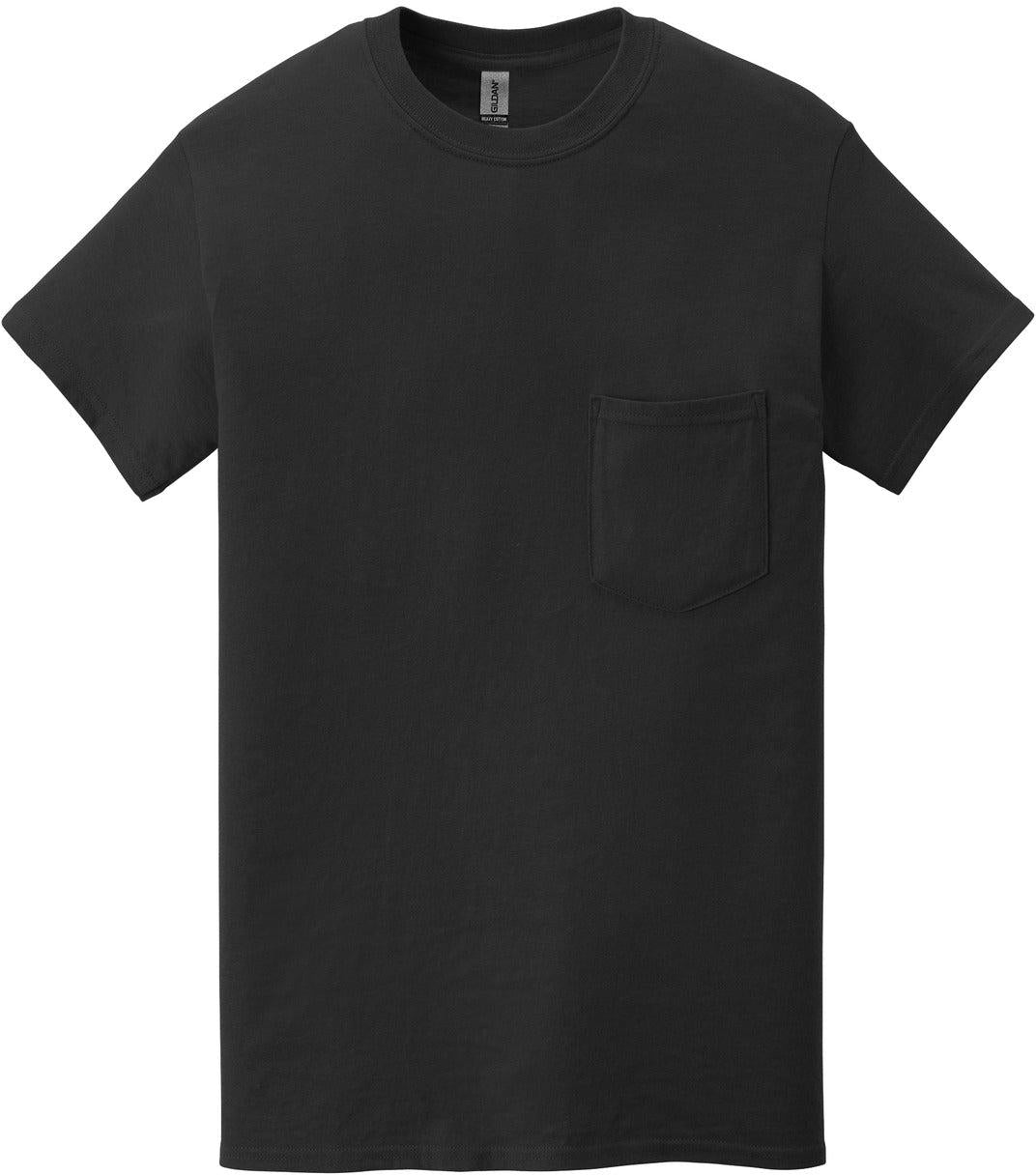 Gildan Heavy Cotton 100% Cotton Pocket T-Shirt. 5300