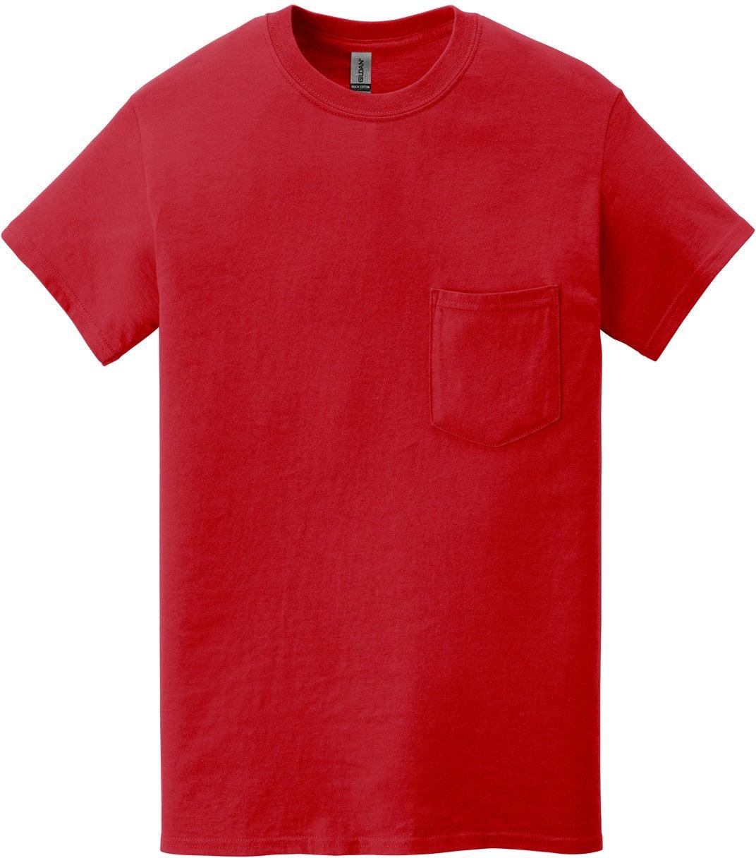 Gildan Heavy Cotton 100% Cotton Pocket T-Shirt. 5300