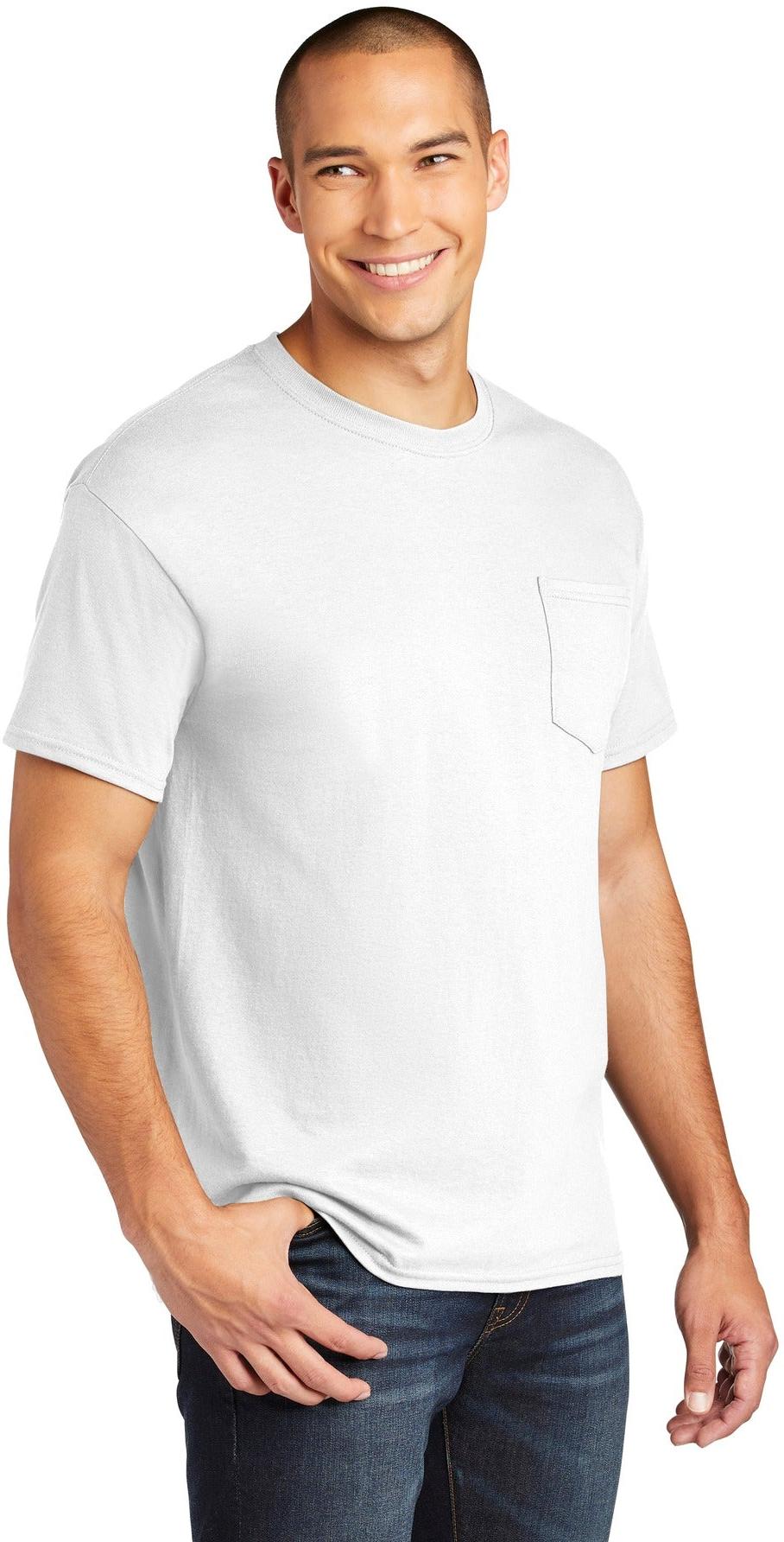 Gildan Heavy Cotton 100% Cotton Pocket T-Shirt. 5300