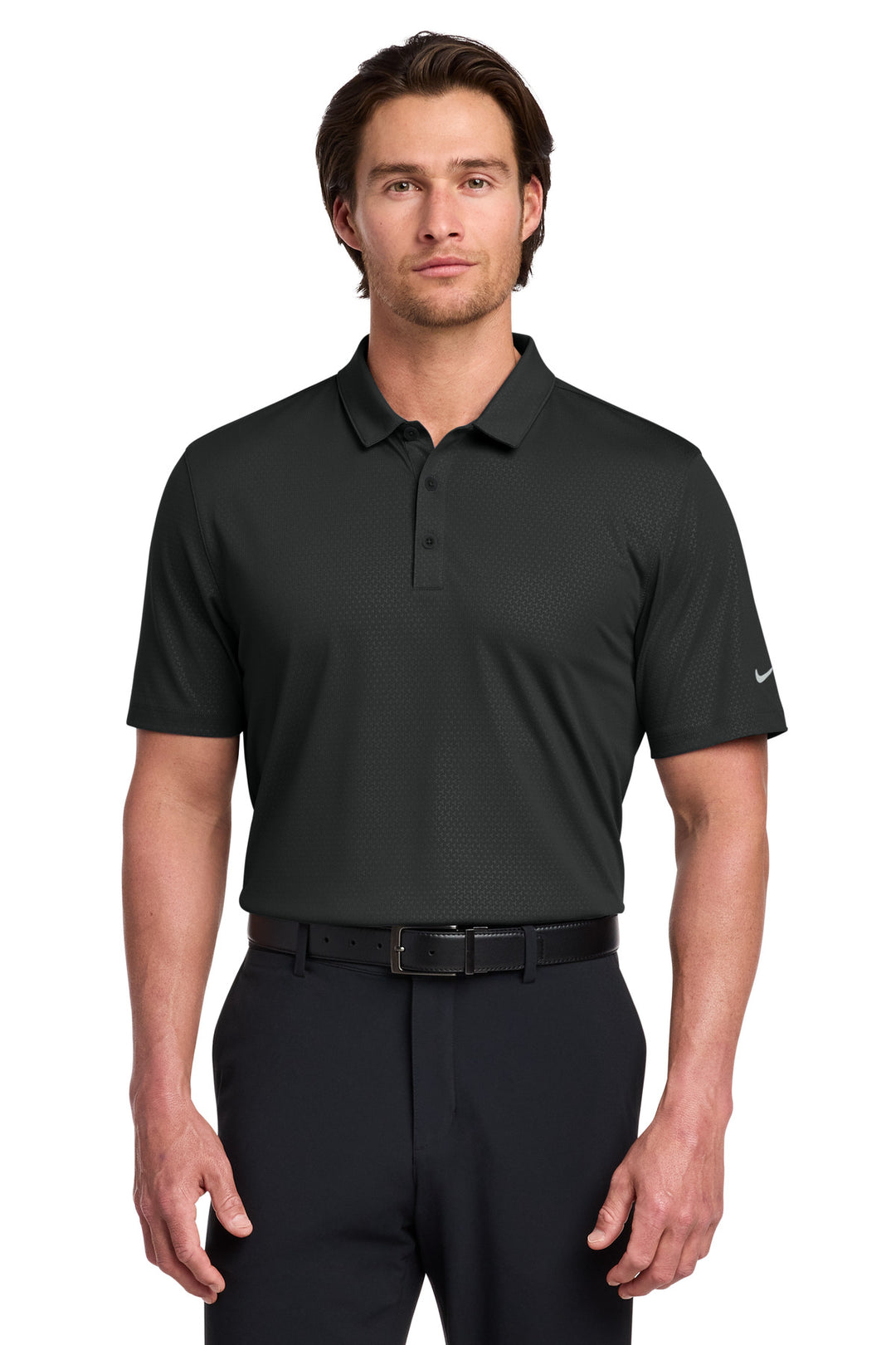 Nike 838964 Dri-FIT Embossed Tri-Blade Polo