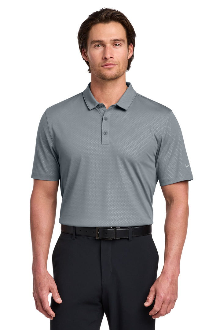 Nike 838964 Dri-FIT Embossed Tri-Blade Polo