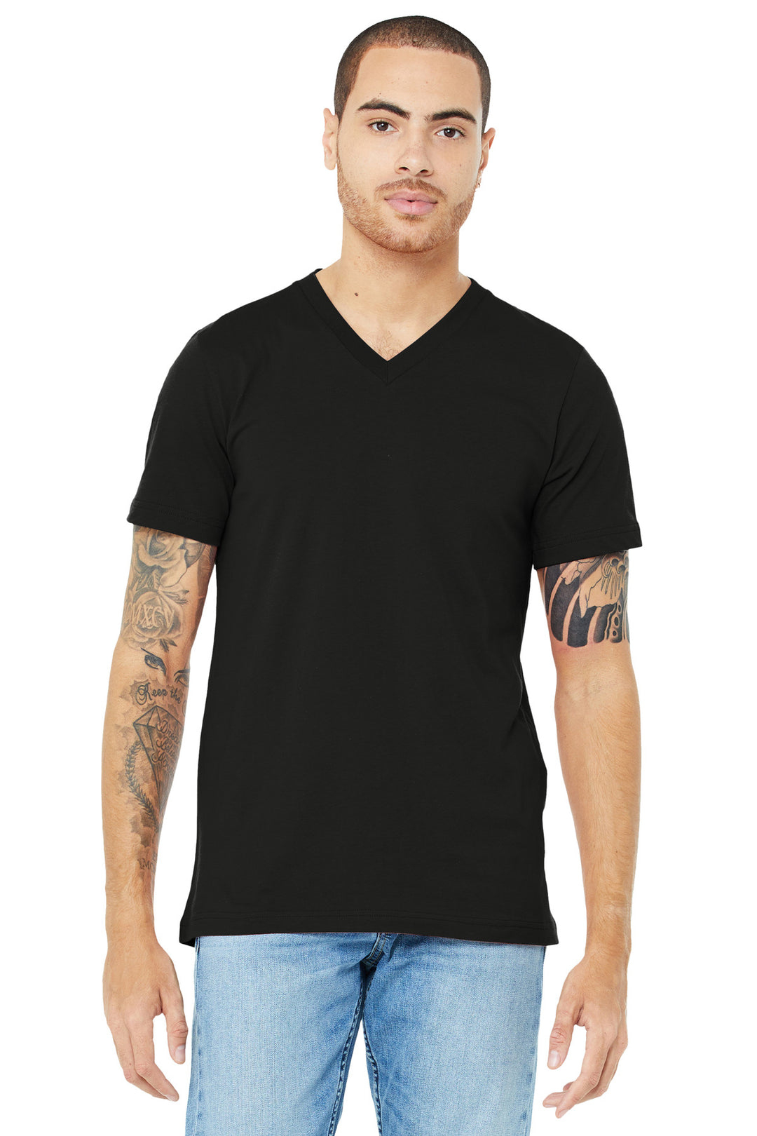 Bella + Canvas BC3005 BELLA+CANVAS  Unisex Jersey Short Sleeve V-Neck Tee