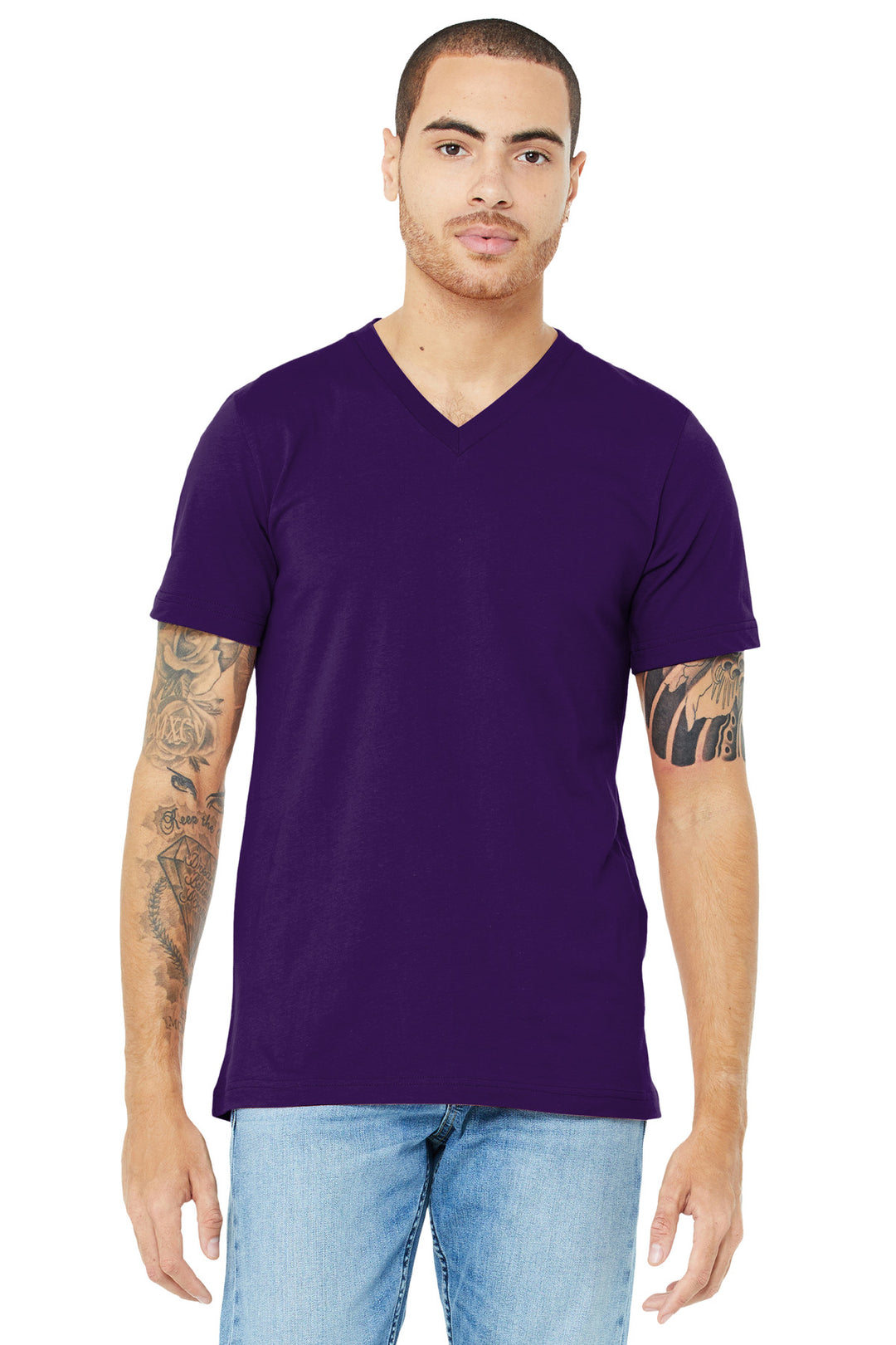 Bella + Canvas BC3005 BELLA+CANVAS  Unisex Jersey Short Sleeve V-Neck Tee