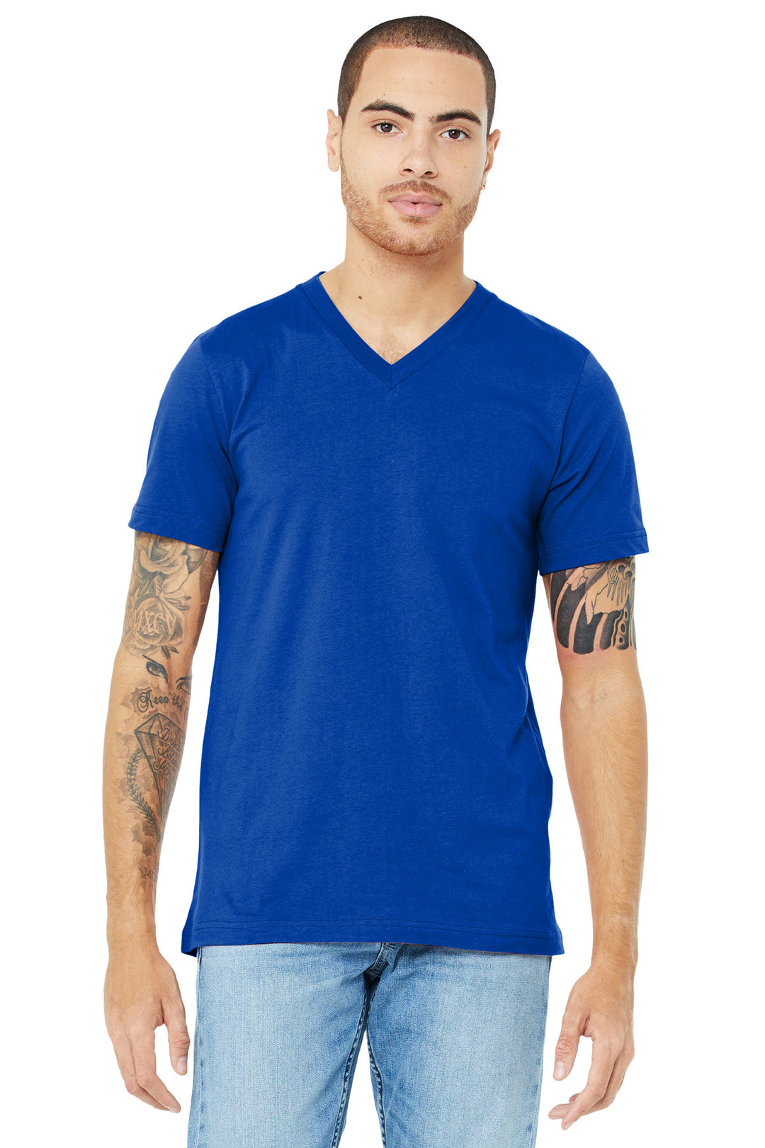 Bella + Canvas BC3005 BELLA+CANVAS  Unisex Jersey Short Sleeve V-Neck Tee