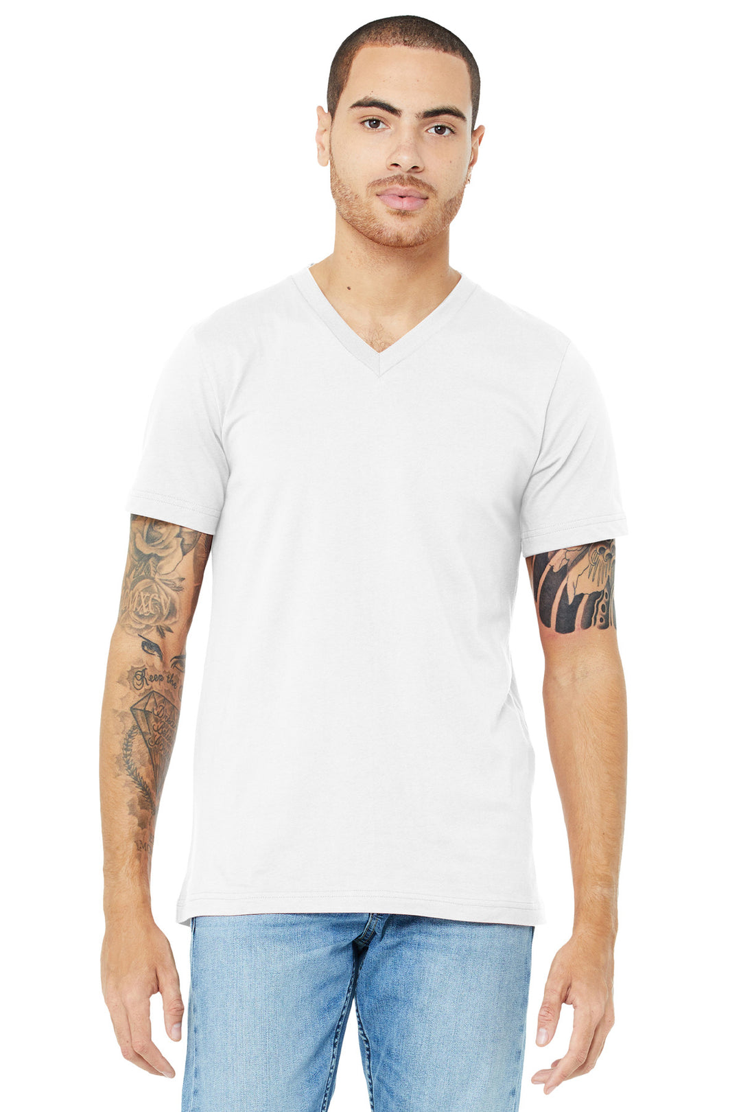 Bella + Canvas BC3005 BELLA+CANVAS  Unisex Jersey Short Sleeve V-Neck Tee