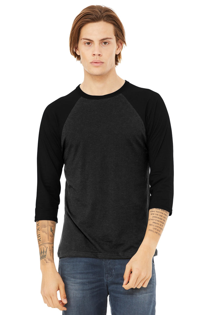 Bella + Canvas BC3200 BELLA+CANVAS  Unisex 3/4-Sleeve Baseball Tee