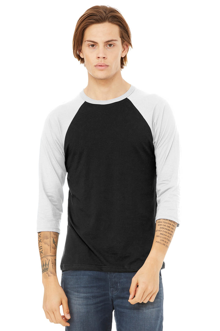 Bella + Canvas BC3200 BELLA+CANVAS  Unisex 3/4-Sleeve Baseball Tee