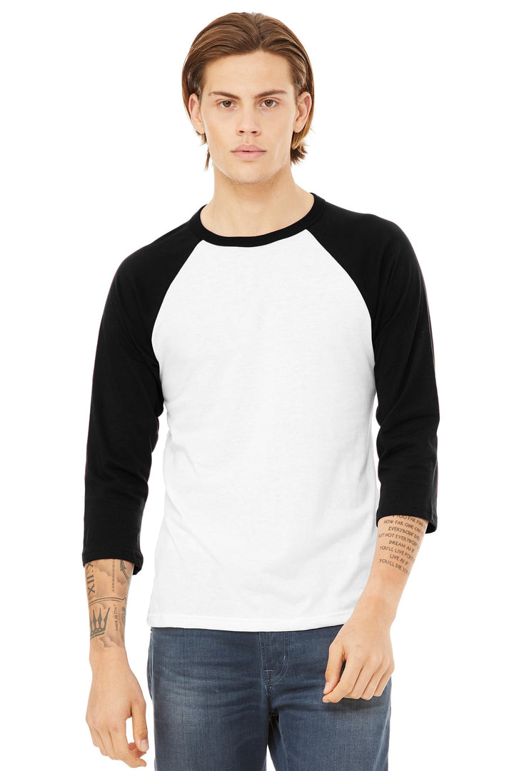 Bella + Canvas BC3200 BELLA+CANVAS  Unisex 3/4-Sleeve Baseball Tee