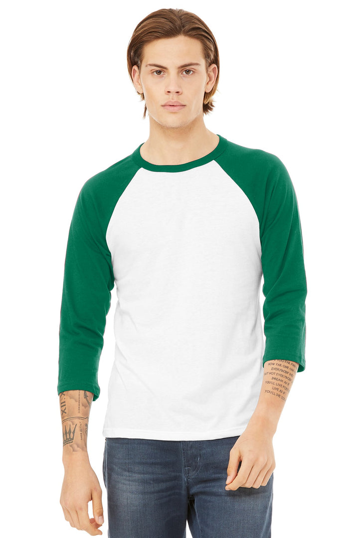 Bella + Canvas BC3200 BELLA+CANVAS  Unisex 3/4-Sleeve Baseball Tee