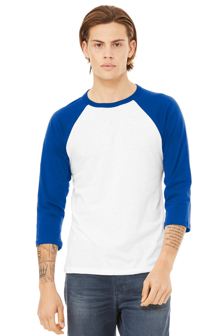Bella + Canvas BC3200 BELLA+CANVAS  Unisex 3/4-Sleeve Baseball Tee