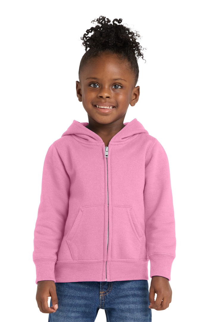 Port &amp; Co Toddler Core Fleece Full-Zip Hooded Sweatshirt