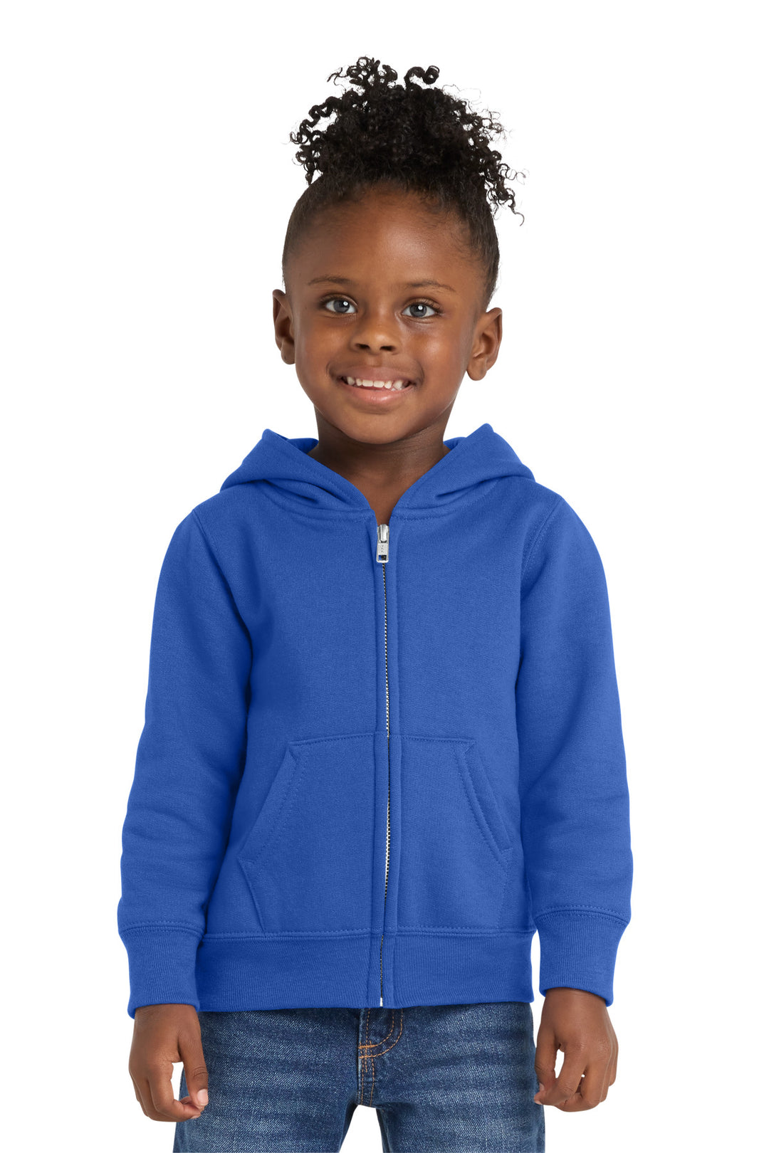 Port &amp; Co Toddler Core Fleece Full-Zip Hooded Sweatshirt