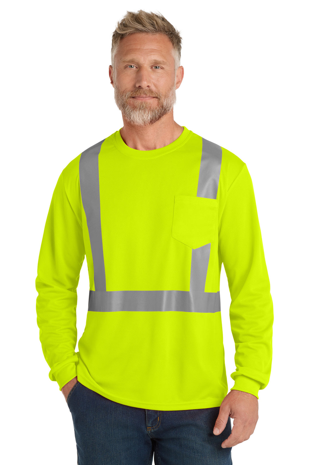 CornerStone ANSI 107 Class 2 Mesh Long Sleeve Tee