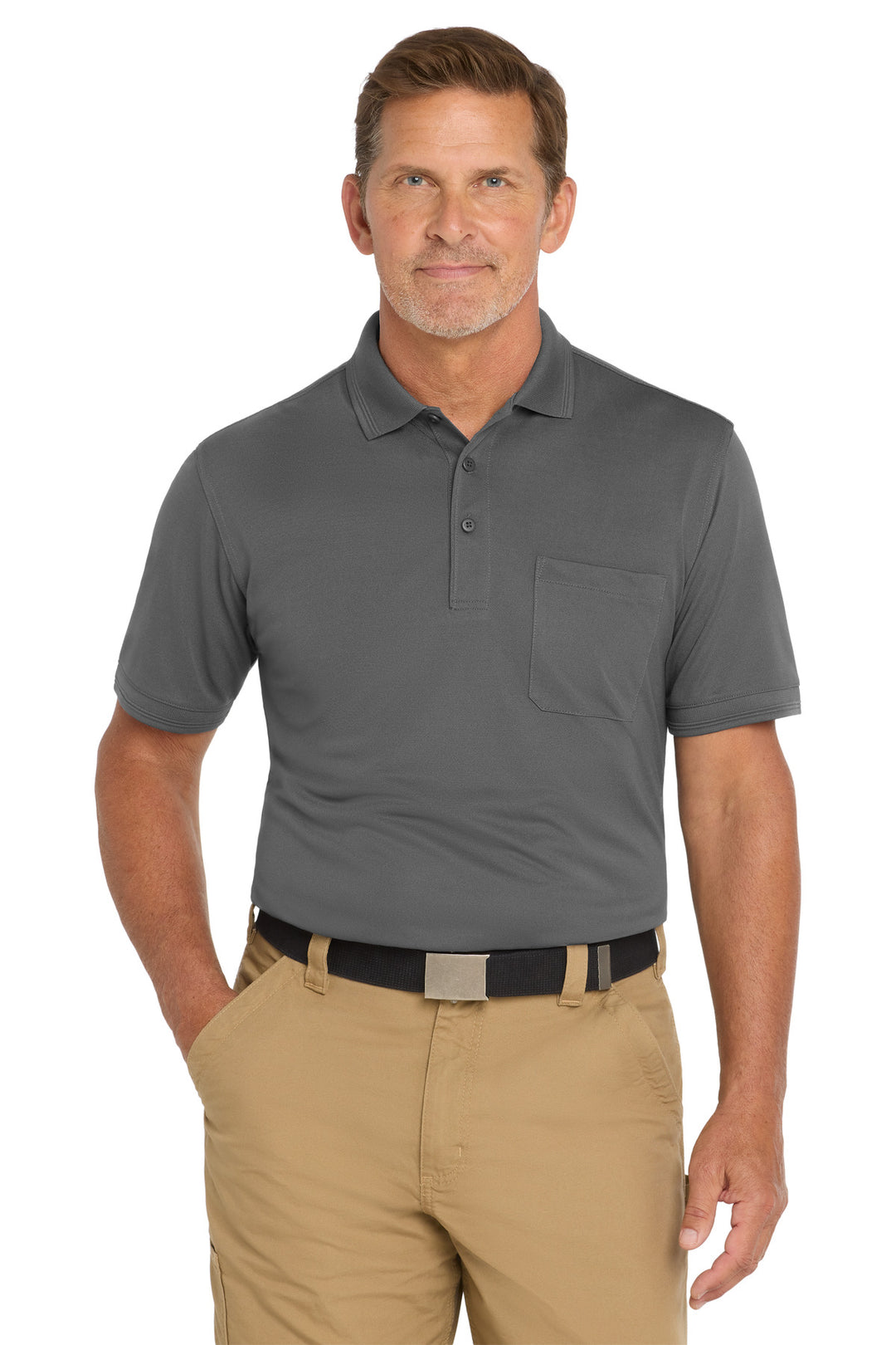 CornerStone Industrial Snag-Proof Pique Pocket Polo