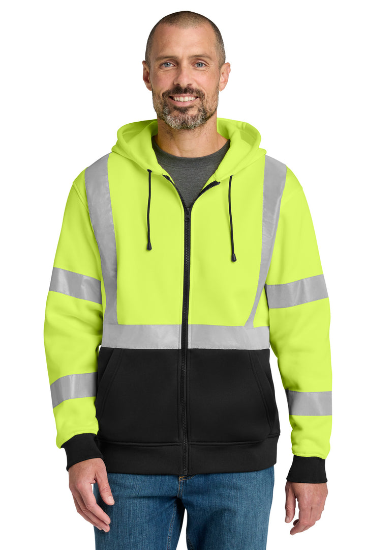 CornerStone A107 Class 3 Heavy-Duty Fleece Full-Zip Hoodie