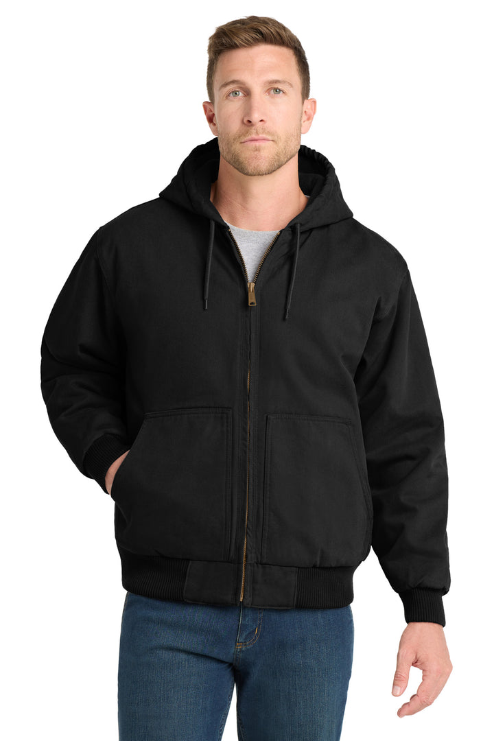 CornerStone Washed Duck Cloth Insulated Hooded Work Jacket