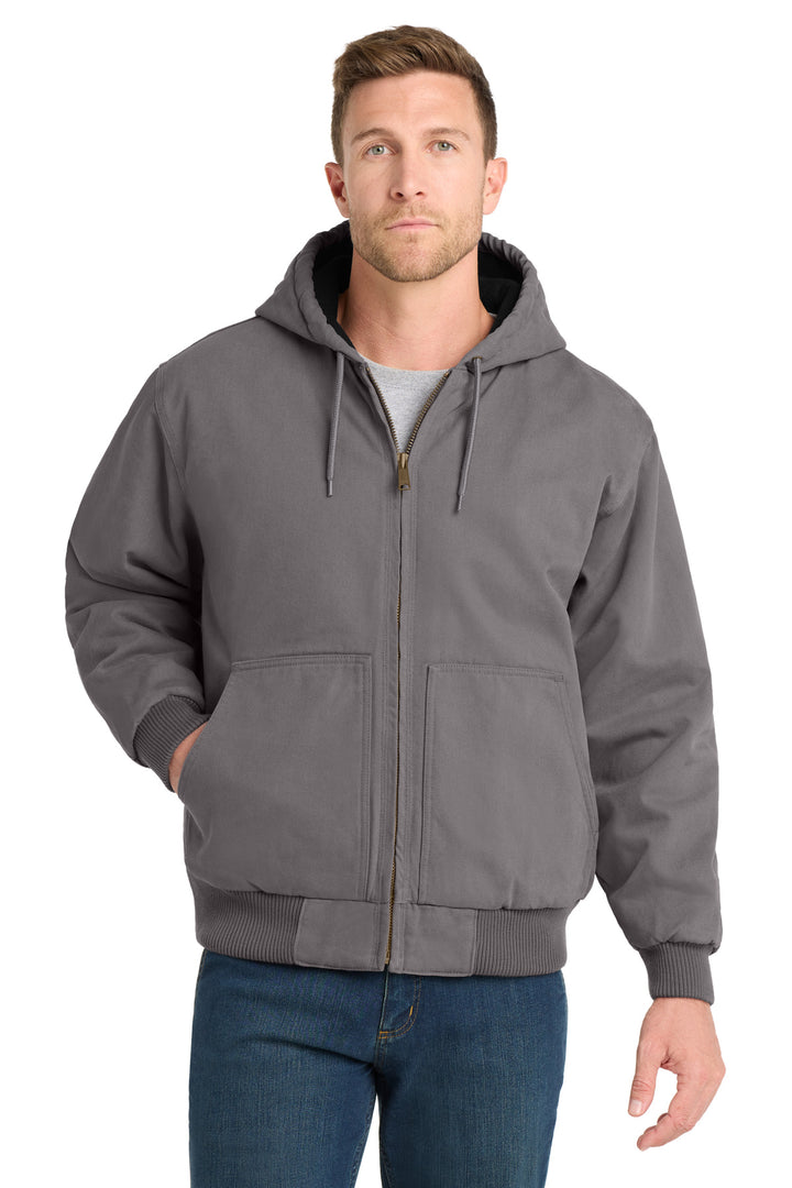 CornerStone Washed Duck Cloth Insulated Hooded Work Jacket