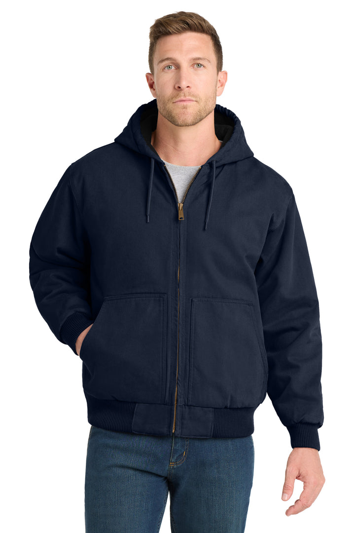 CornerStone Washed Duck Cloth Insulated Hooded Work Jacket