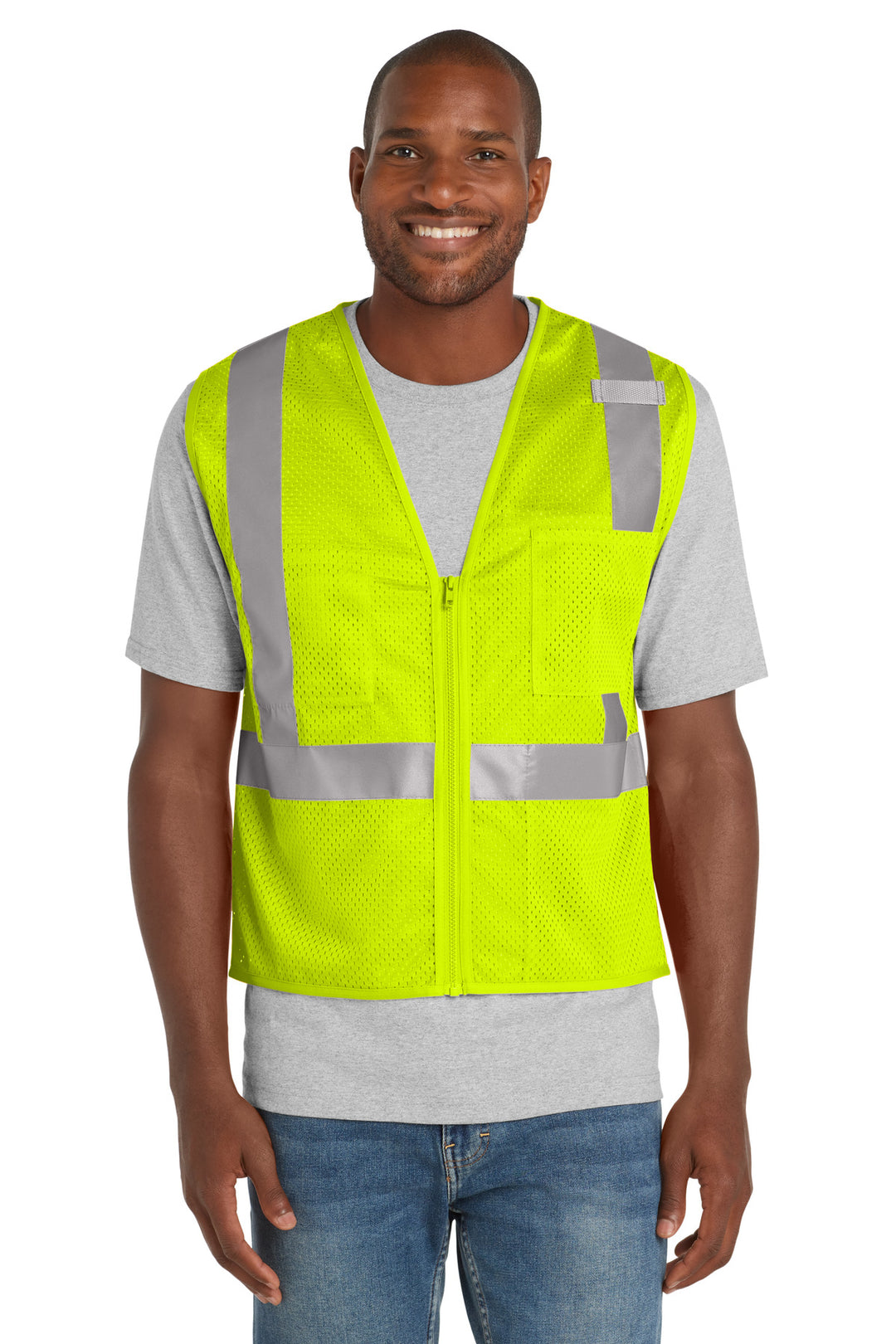 CornerStone ANSI 107 Class 2 Mesh Zippered Vest