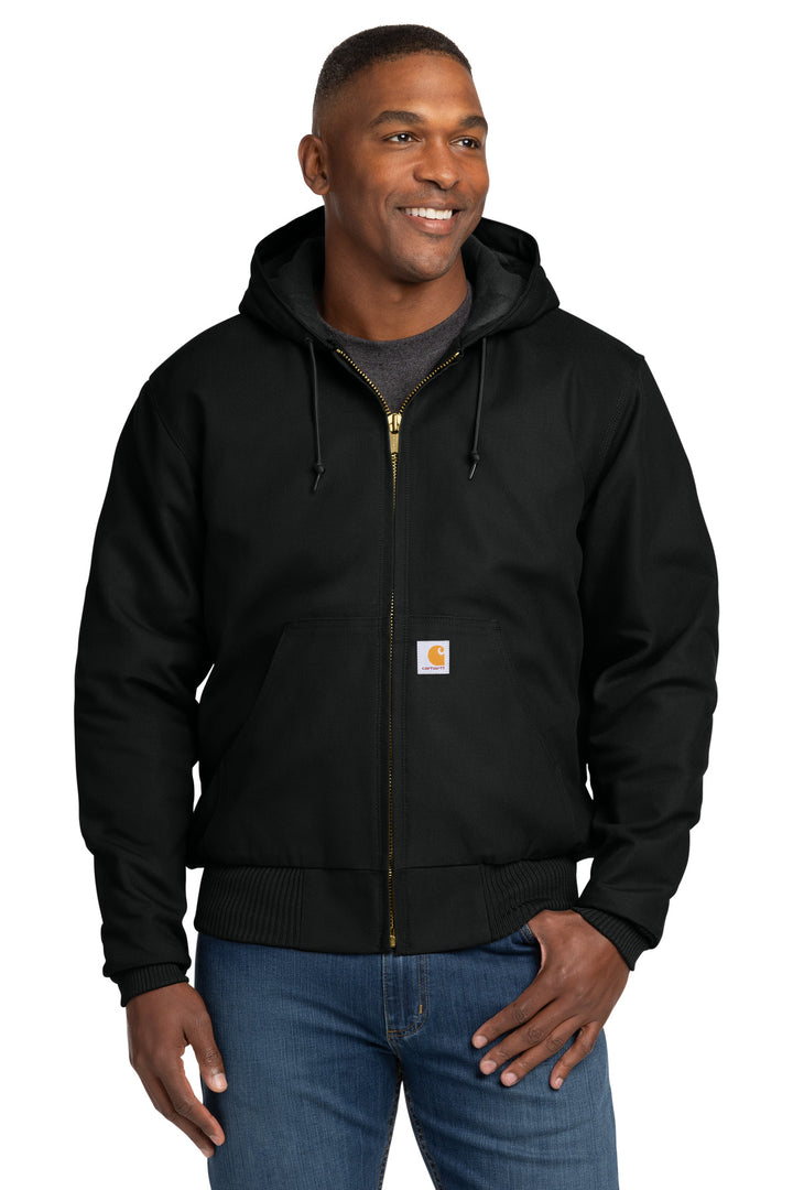 Carhartt CTT106677 Tall Quilted-Flannel-Lined Duck Active Jac