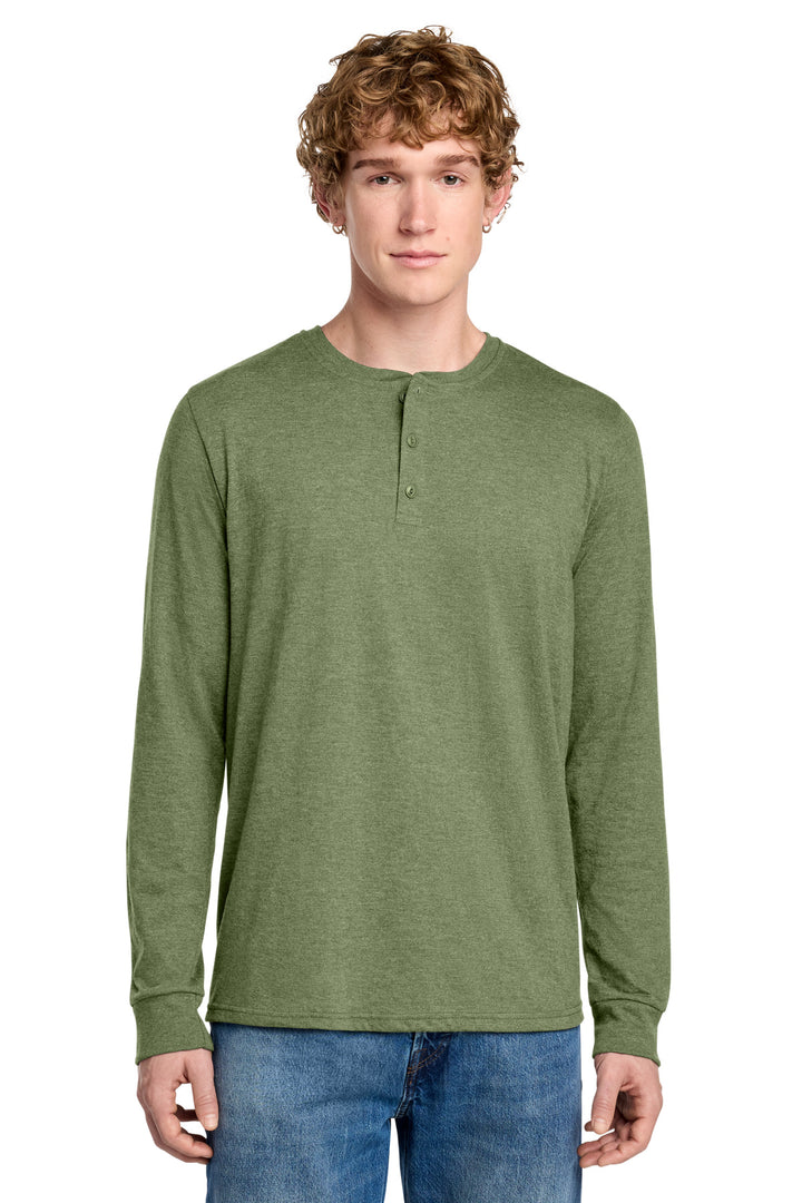 District Perfect Tri   Long Sleeve Henley