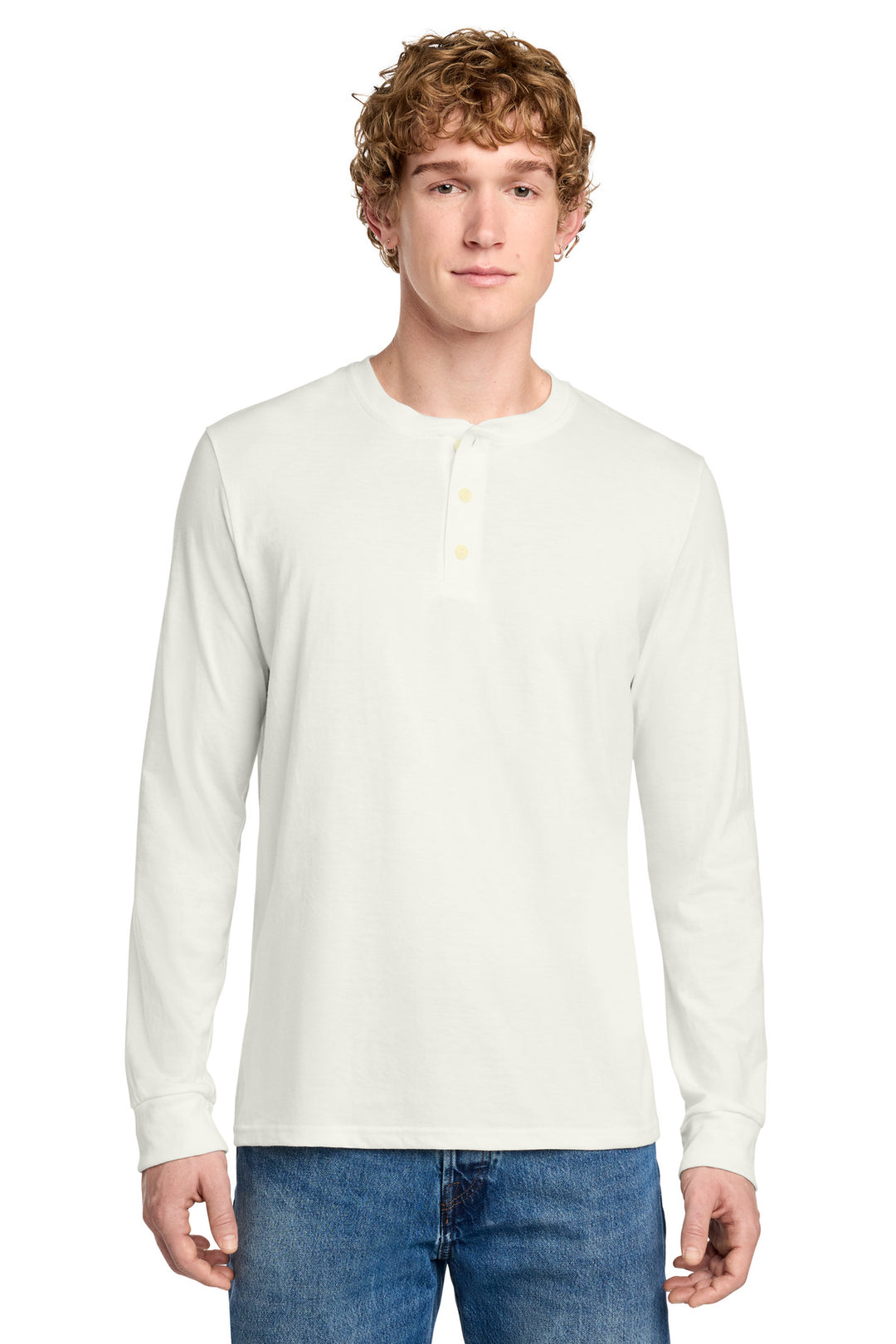 District Perfect Tri   Long Sleeve Henley