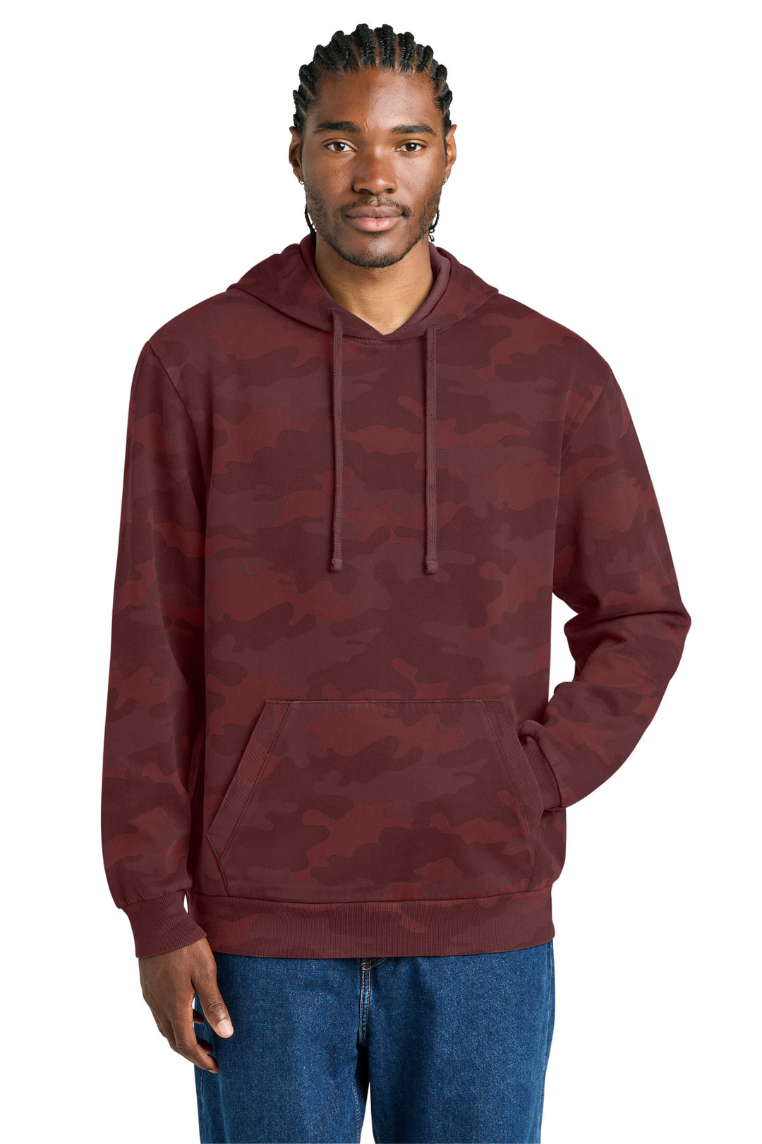 District Wash   Camo Fleece Hoodie