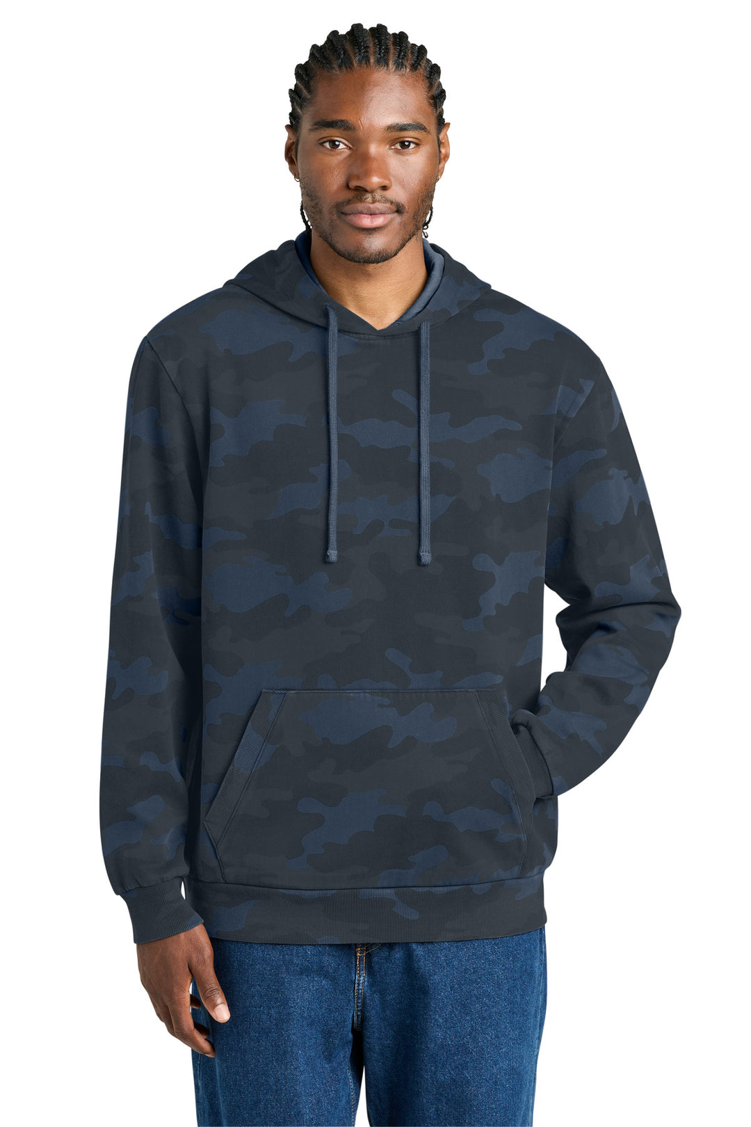 District Wash   Camo Fleece Hoodie