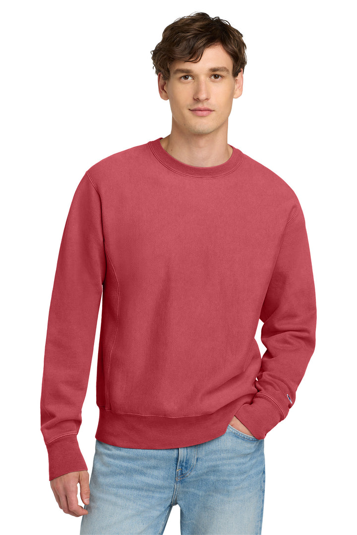 Champion Reverse Weave    Garment-Dyed Crewneck Sweatshirt