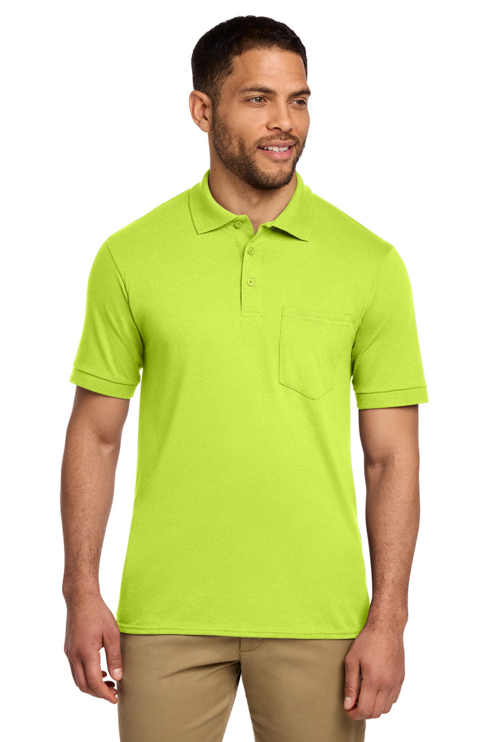 Port &amp; Co Core Blend Jersey Knit Pocket Polo