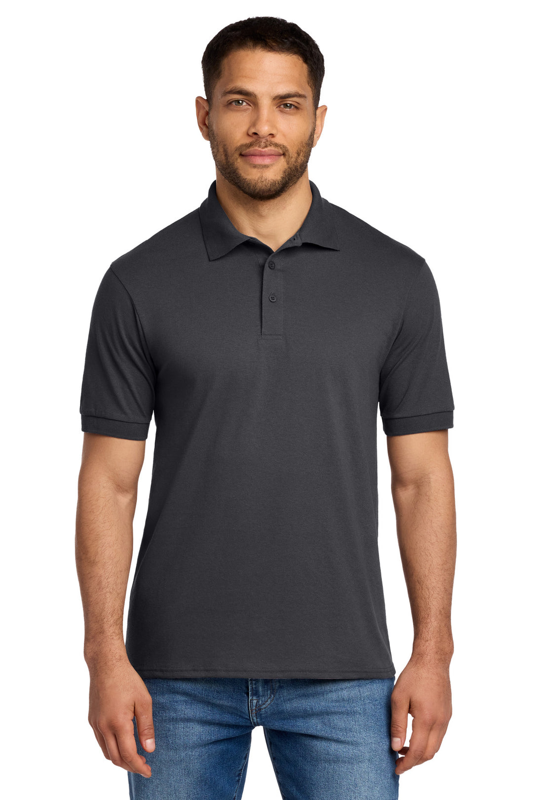 Port &amp; Co Core Blend Jersey Knit Polo