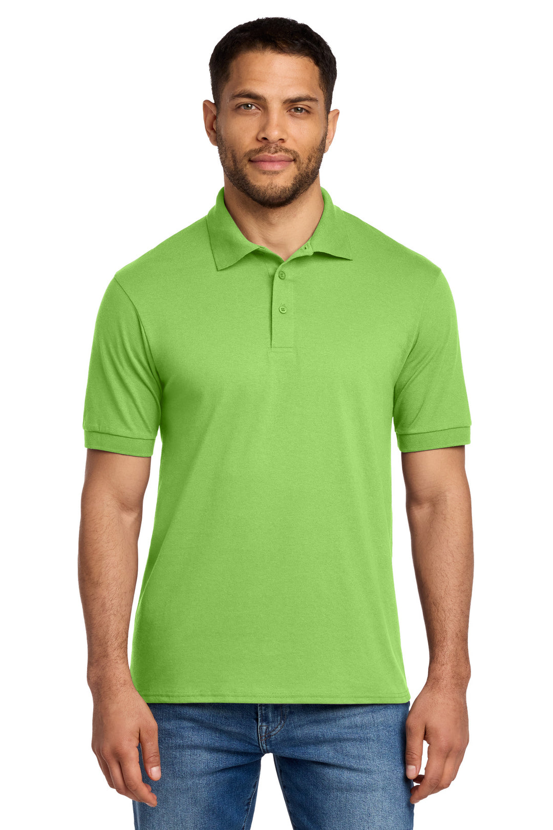 Port &amp; Co Core Blend Jersey Knit Polo