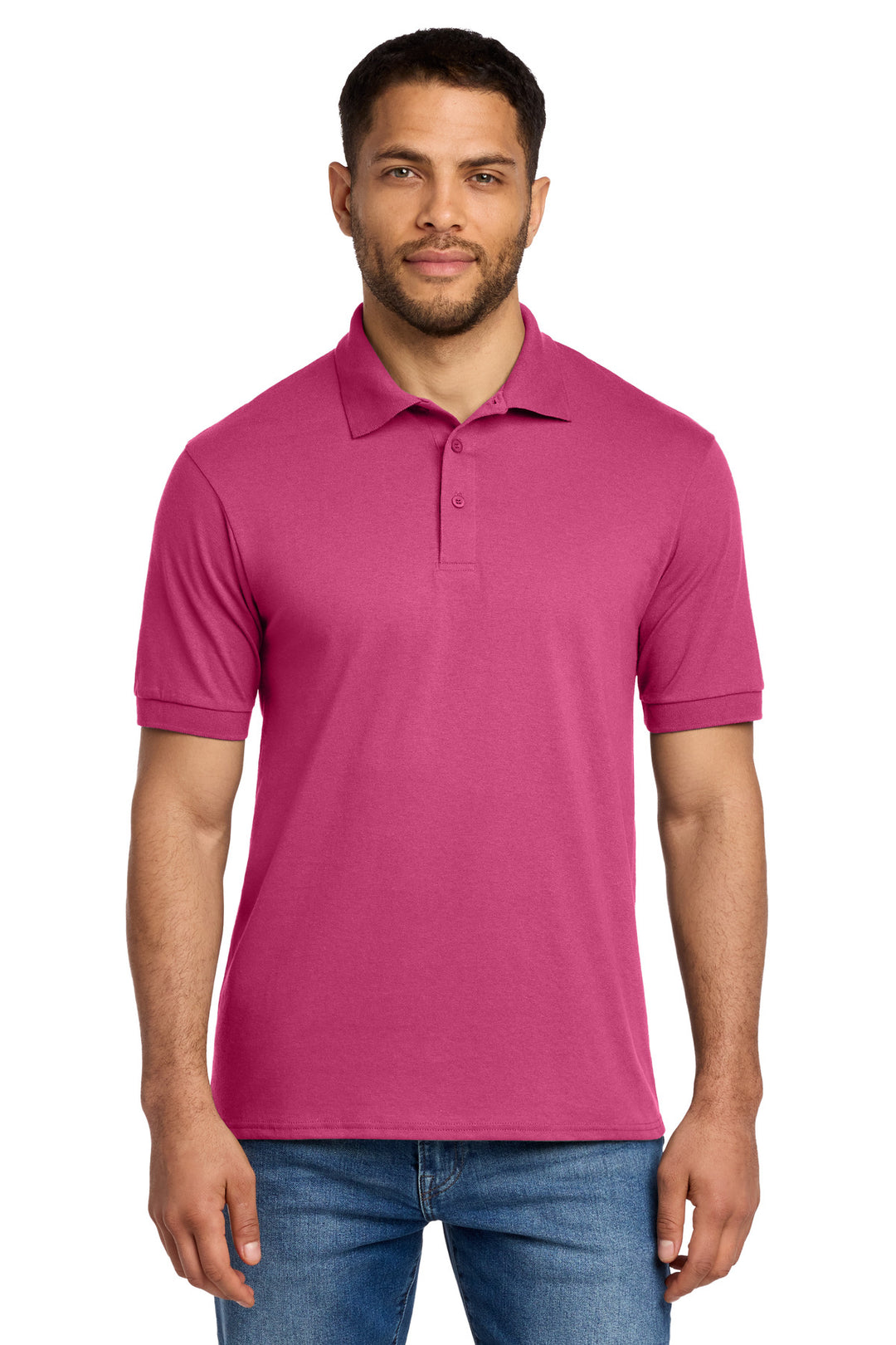 Port &amp; Co Core Blend Jersey Knit Polo