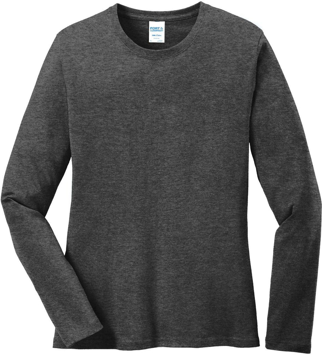 Port & Co Women's Long Sleeve Core Cotton Tee. LPC54LS