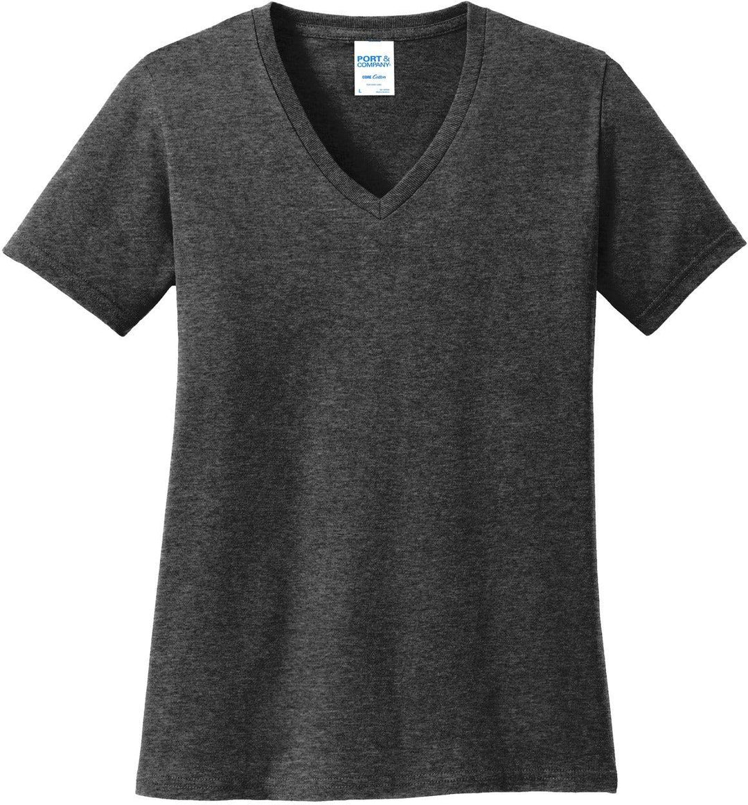 Port & Co Women's Core Cotton V-Neck Tee. LPC54V