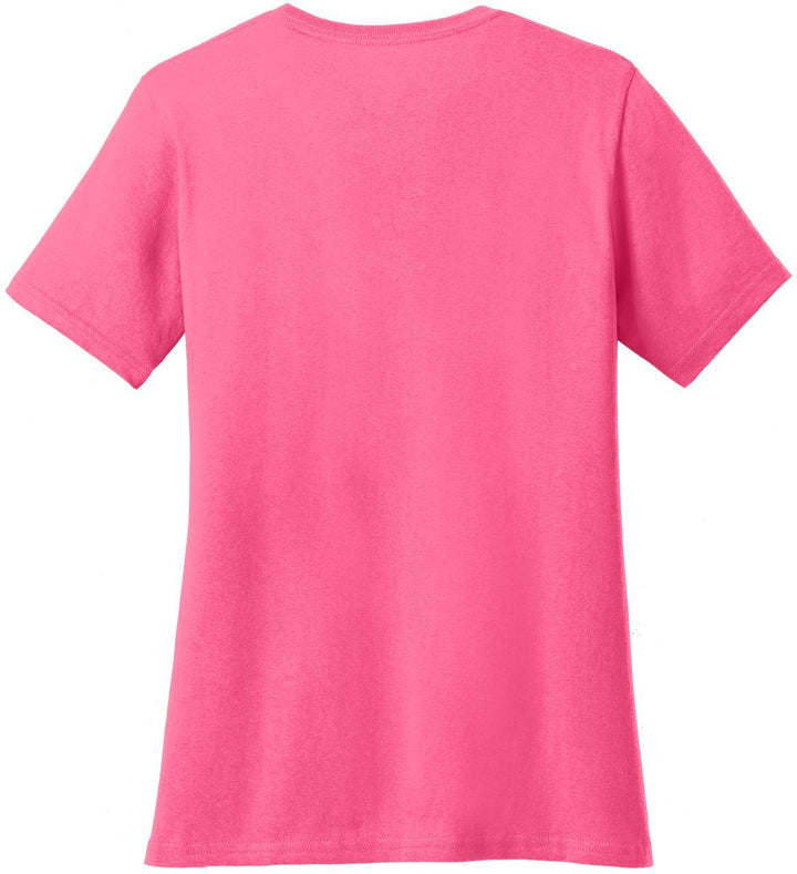 Port & Co Women's Core Cotton V-Neck Tee. LPC54V